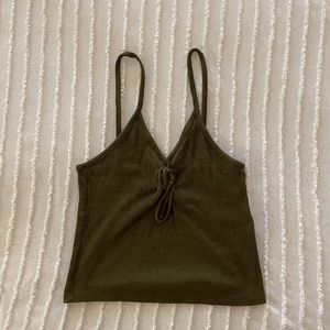 Topshop Military Green Tank